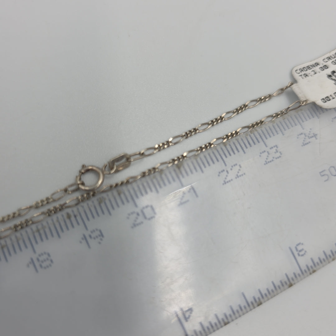 CADENA,CRUCIFIJO PLATA 3,00 GRMS (SEMINUEVO)