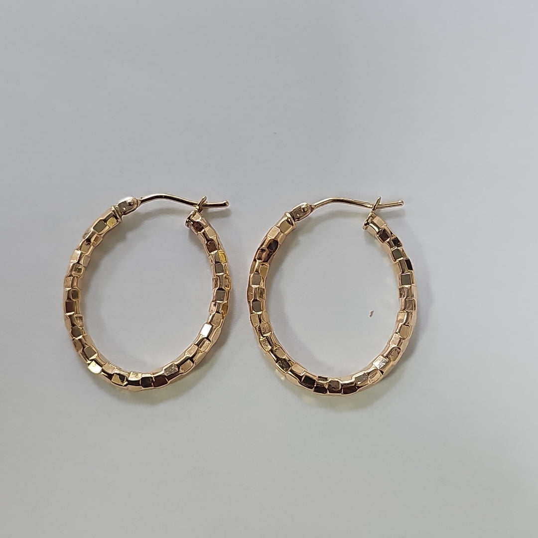ARRACADAS PAR ORO 14 K 1.4 GRMS (SEMINUEVO)