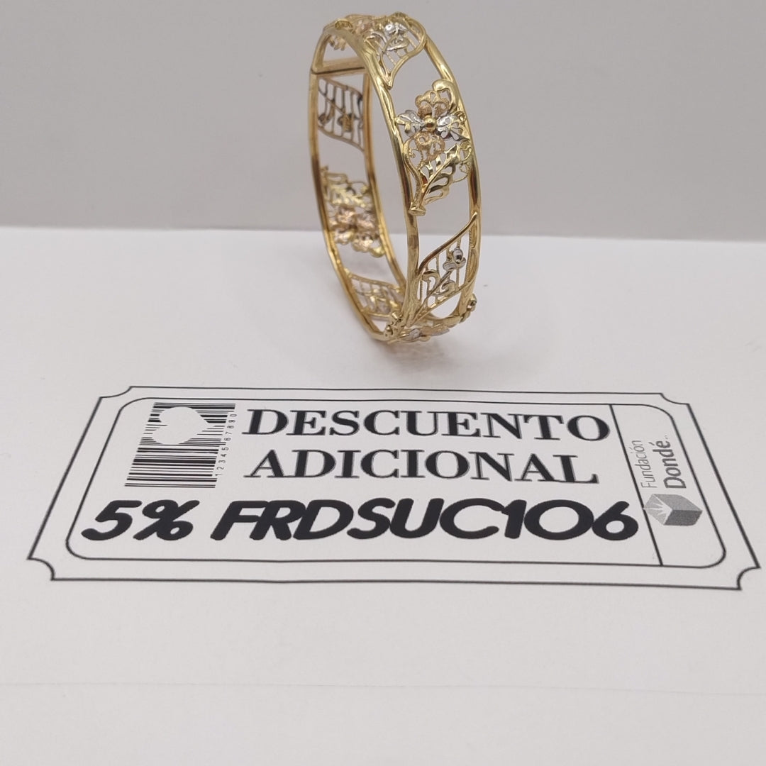 PULSERA RIGIDA ORO 10 K 18,60 GRMS (SEMINUEVO)