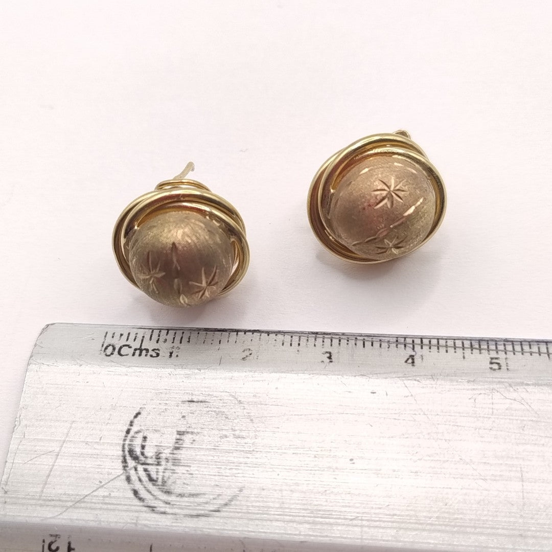 ARETES PAR ORO 10 K 5,20 GRMS (SEMINUEVO)