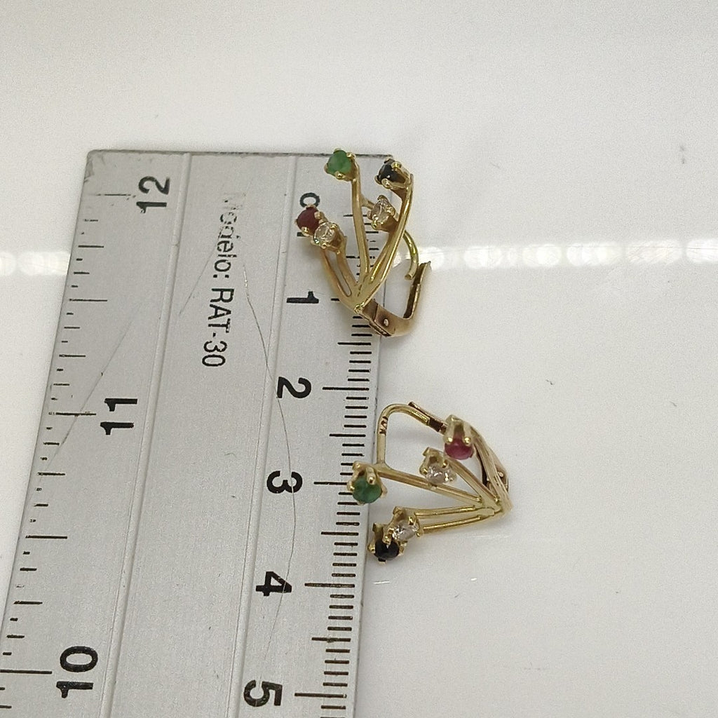 ARETES PAR ORO 10 K 2.1 GRMS (SEMINUEVO)