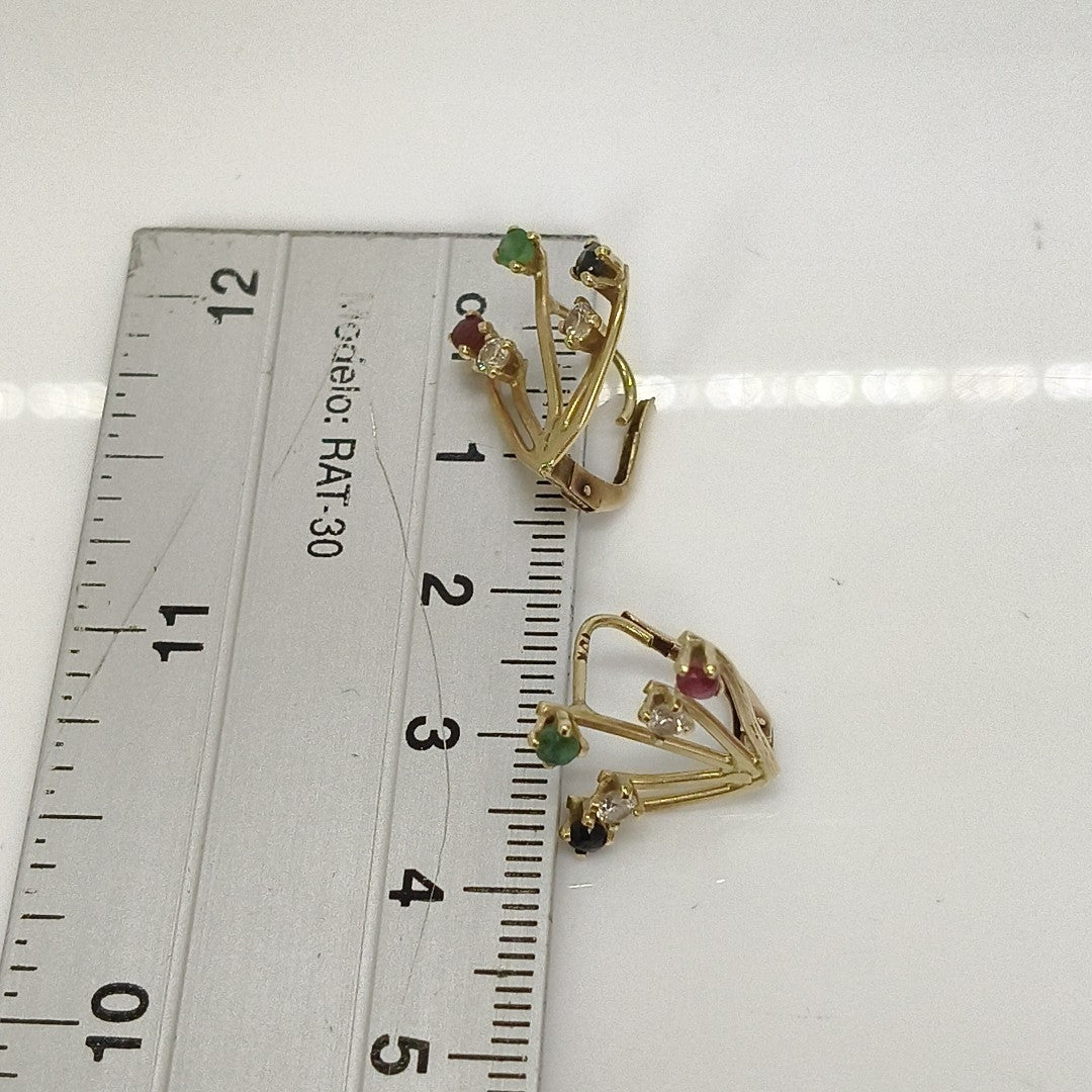 ARETES PAR ORO 10 K 2.1 GRMS (SEMINUEVO)