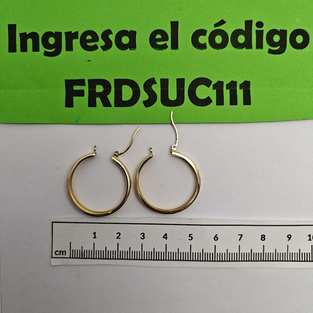 ARRACADAS PAR ORO 14 K 2,50 GRMS (SEMINUEVO)