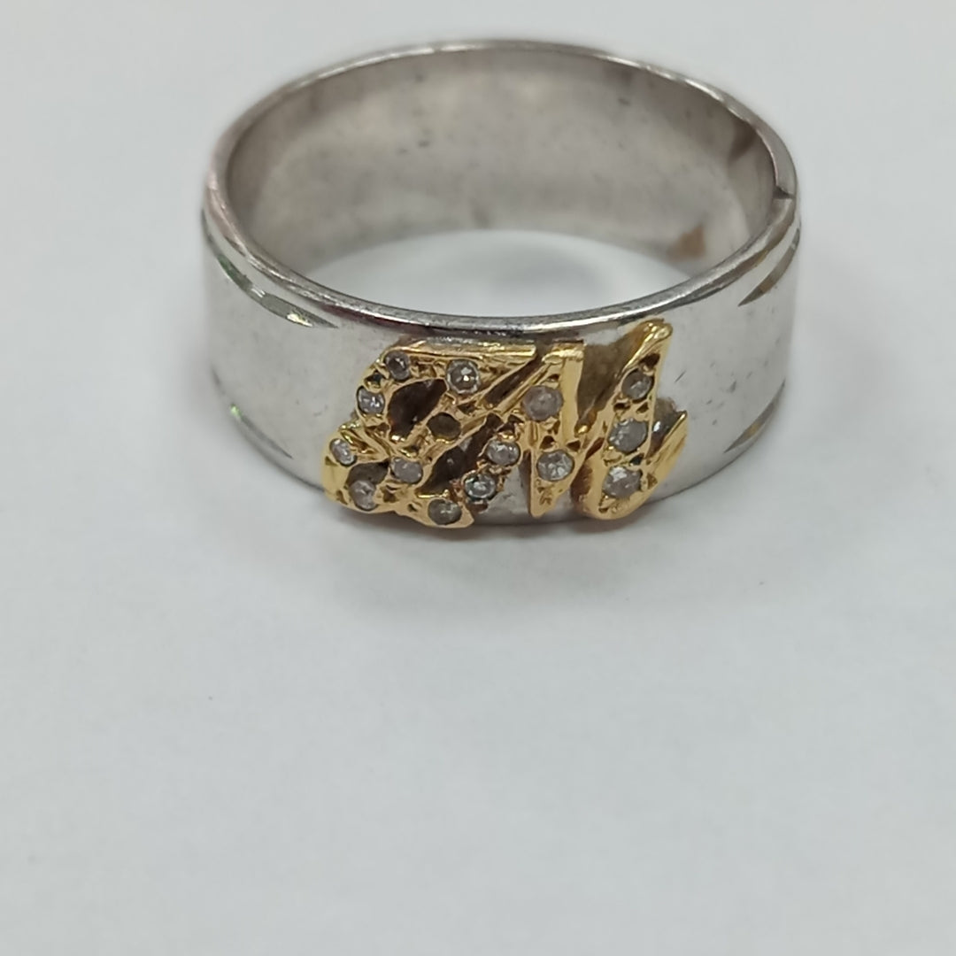 ARGOLLA ORO, ORO BLANCO 14 K 6.8 GRMS (SEMINUEVO)