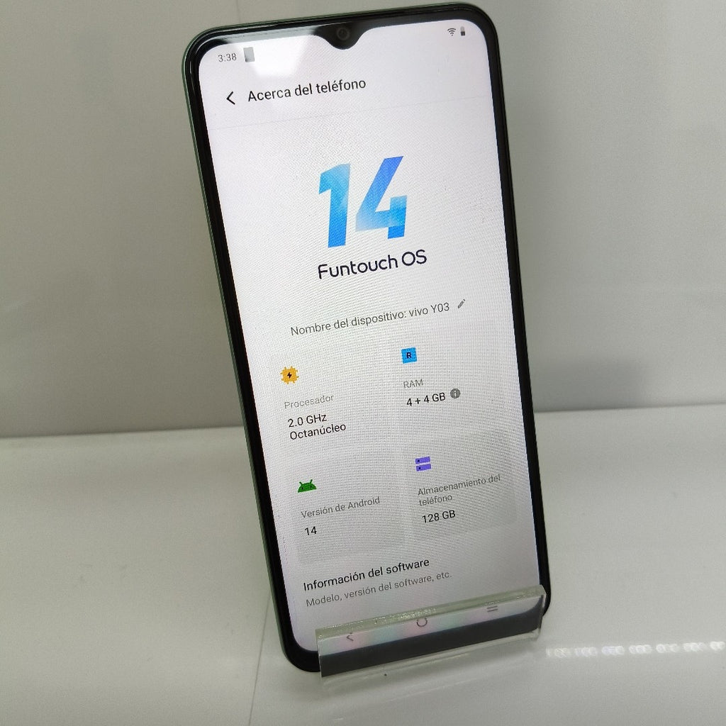 CELULAR VIVO Y03 V2332 (2024) 128 GB 4 GB RAM (SEMINUEVO)