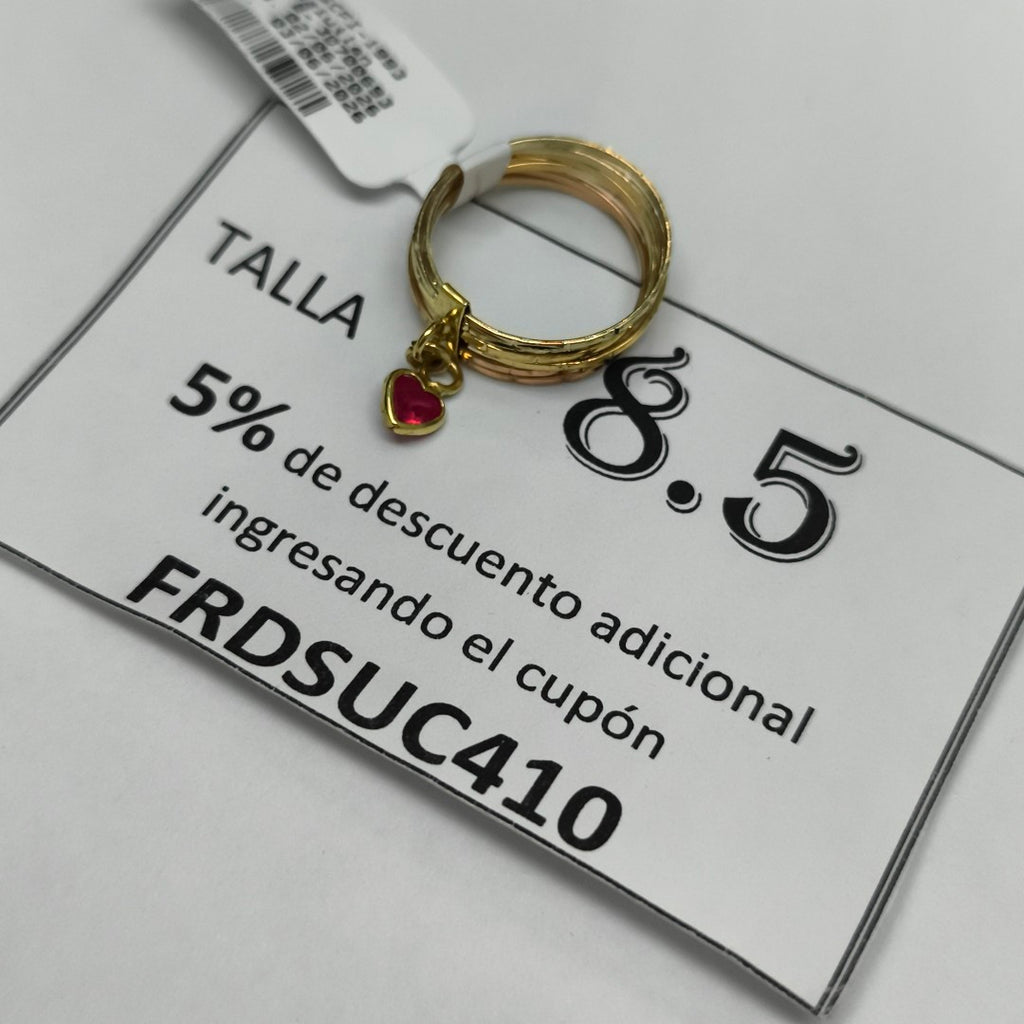 ANILLITO ORO, RODIADO 14 K 2.7 GRMS (SEMINUEVO)