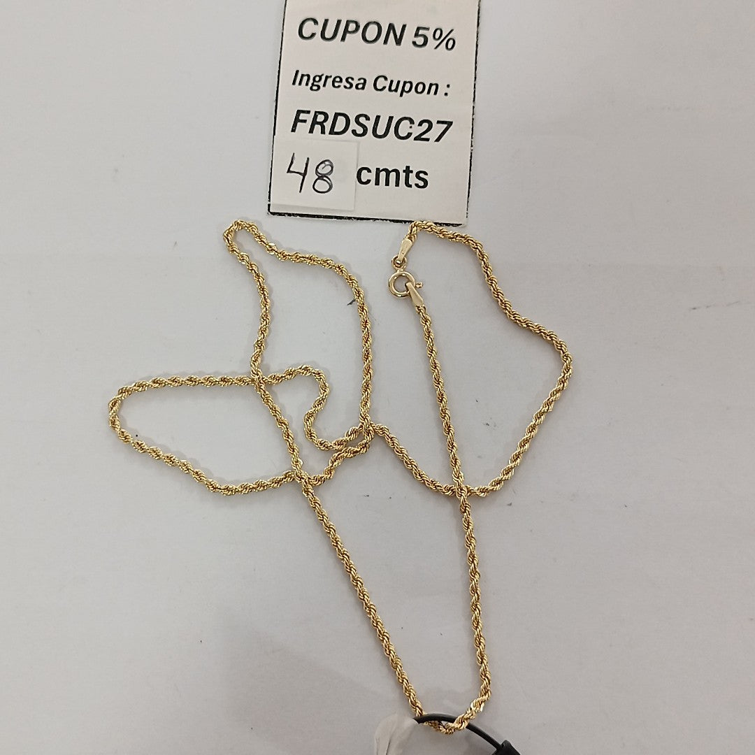 CADENA ORO 14 K 2.9 GRMS (SEMINUEVO)