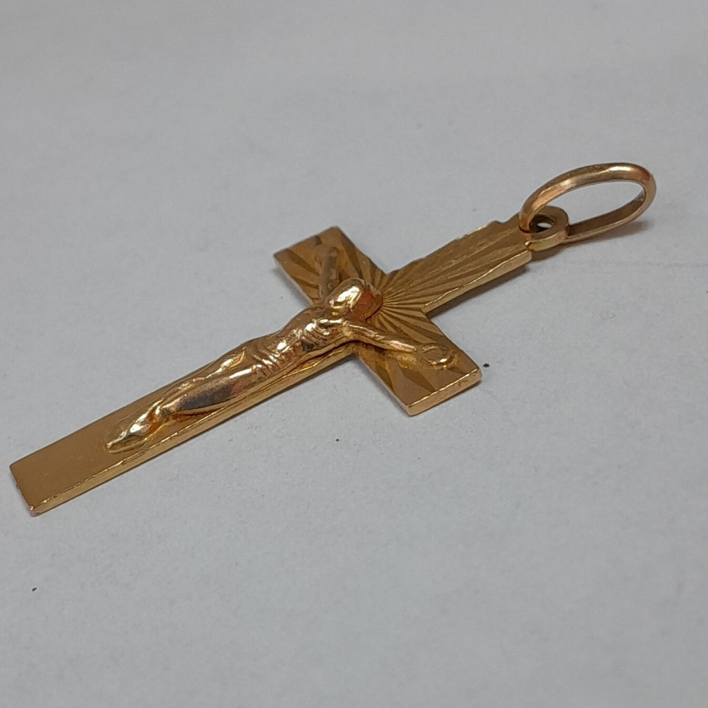 CRUCIFIJO ORO 10 K 2.8 GRMS (SEMINUEVO)