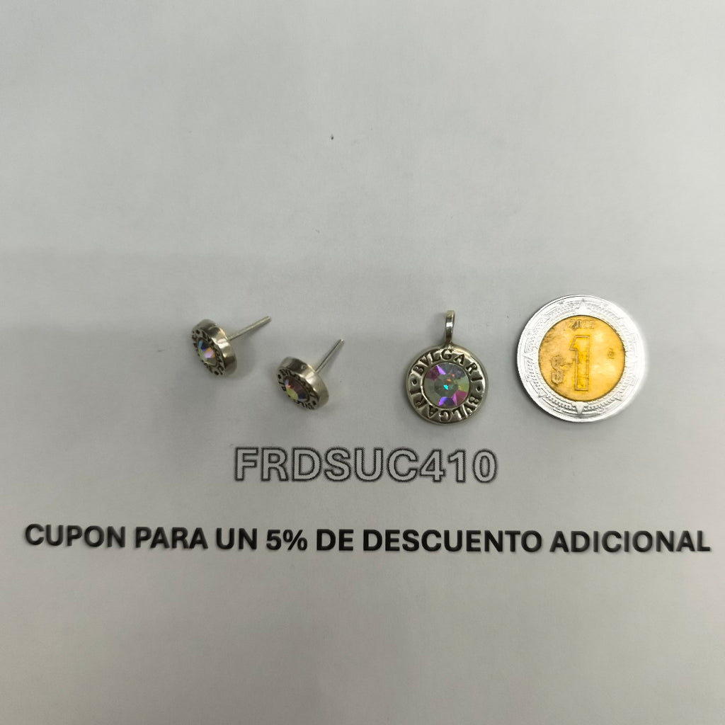 BROQUELES PAR,DIJE PLATA 2,50 GRMS (SEMINUEVO)