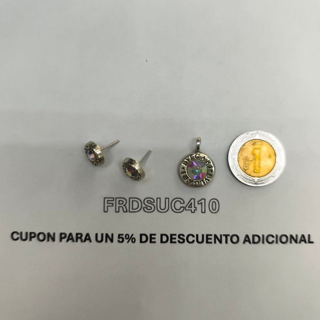 BROQUELES PAR,DIJE PLATA 2,50 GRMS (SEMINUEVO)