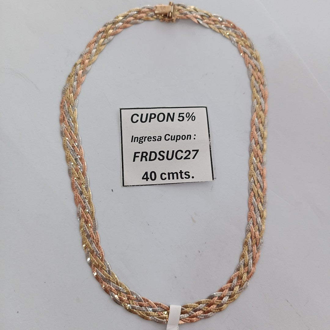 GARGANTILLA ORO COMBINADO 14 K 15,60 GRMS (SEMINUEVO)