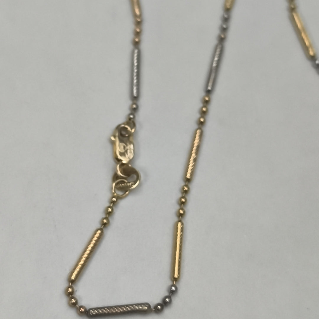 CADENA ORO, ORO COMBINADO 14 K 4.2 GRMS (SEMINUEVO)