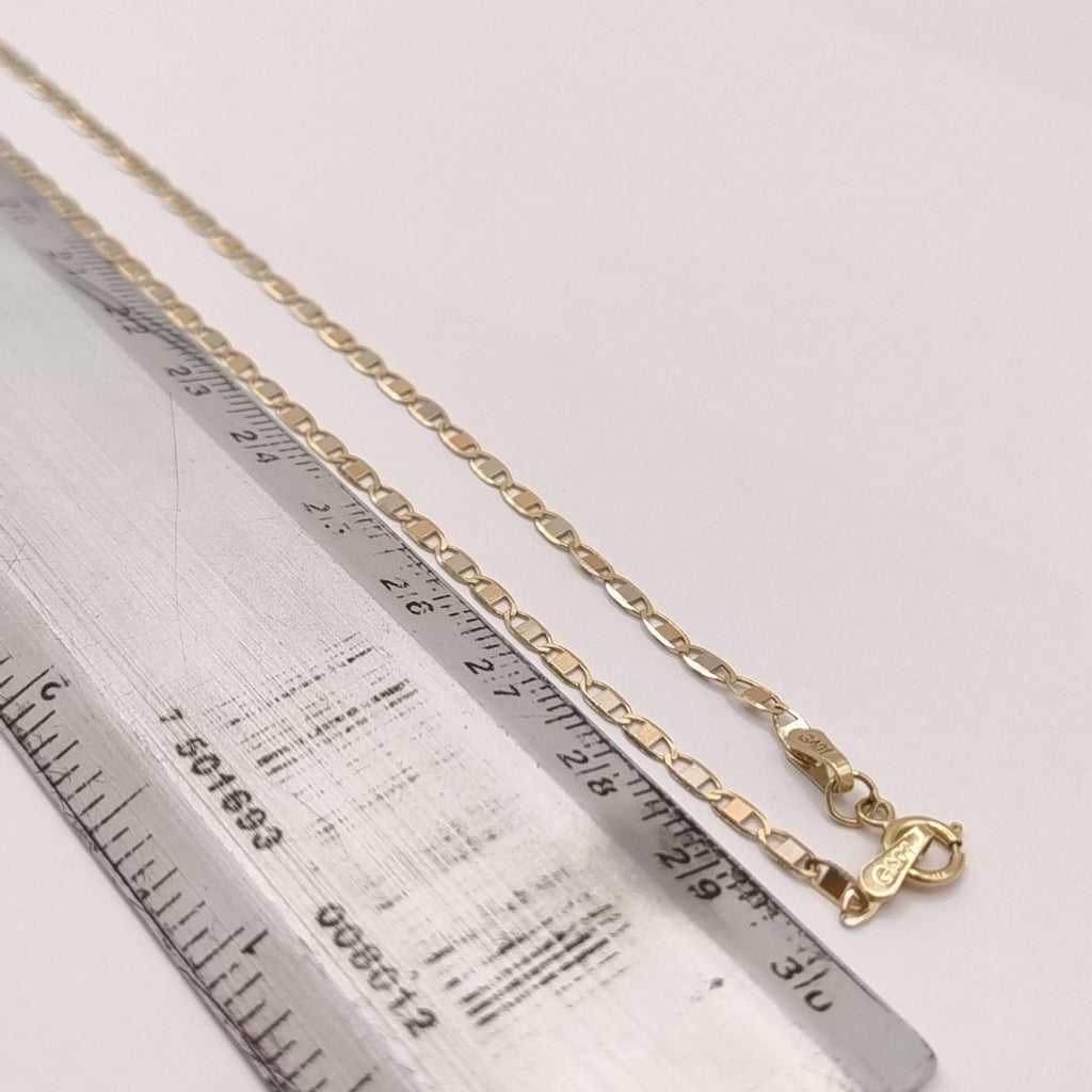 CADENA ORO BLANCO MUY BAJO 10 K 2.9 GRMS (SEMINUEVO)