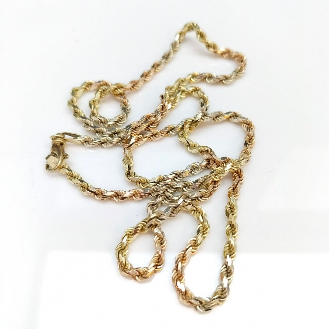 CADENA ORO COMBINADO 14 K 31,90 GRMS (SEMINUEVO)