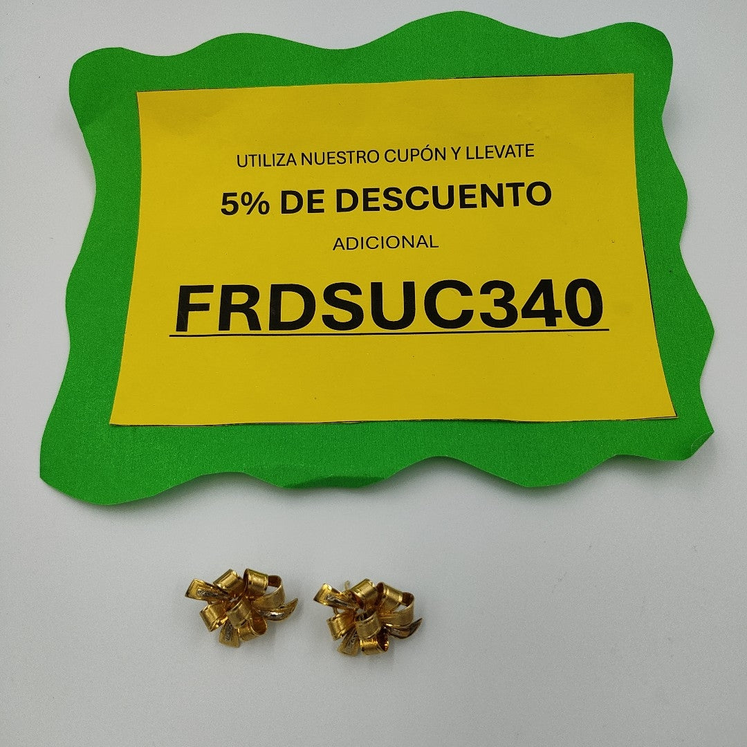 ARETES PAR ORO 14 K 8,80 GRMS (SEMINUEVO)