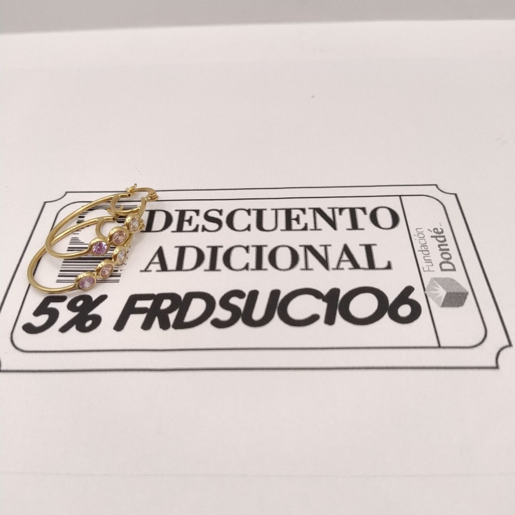 ARRACADAS PAR ORO 10 K 3,50 GRMS (SEMINUEVO)