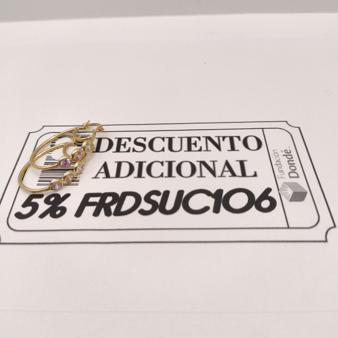 ARRACADAS PAR ORO 10 K 3,50 GRMS (SEMINUEVO)
