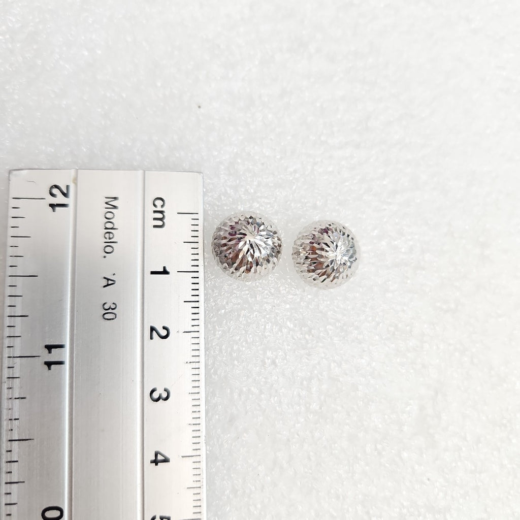ARETES PAR ORO BLANCO 14 K 2.4 GRMS (SEMINUEVO)