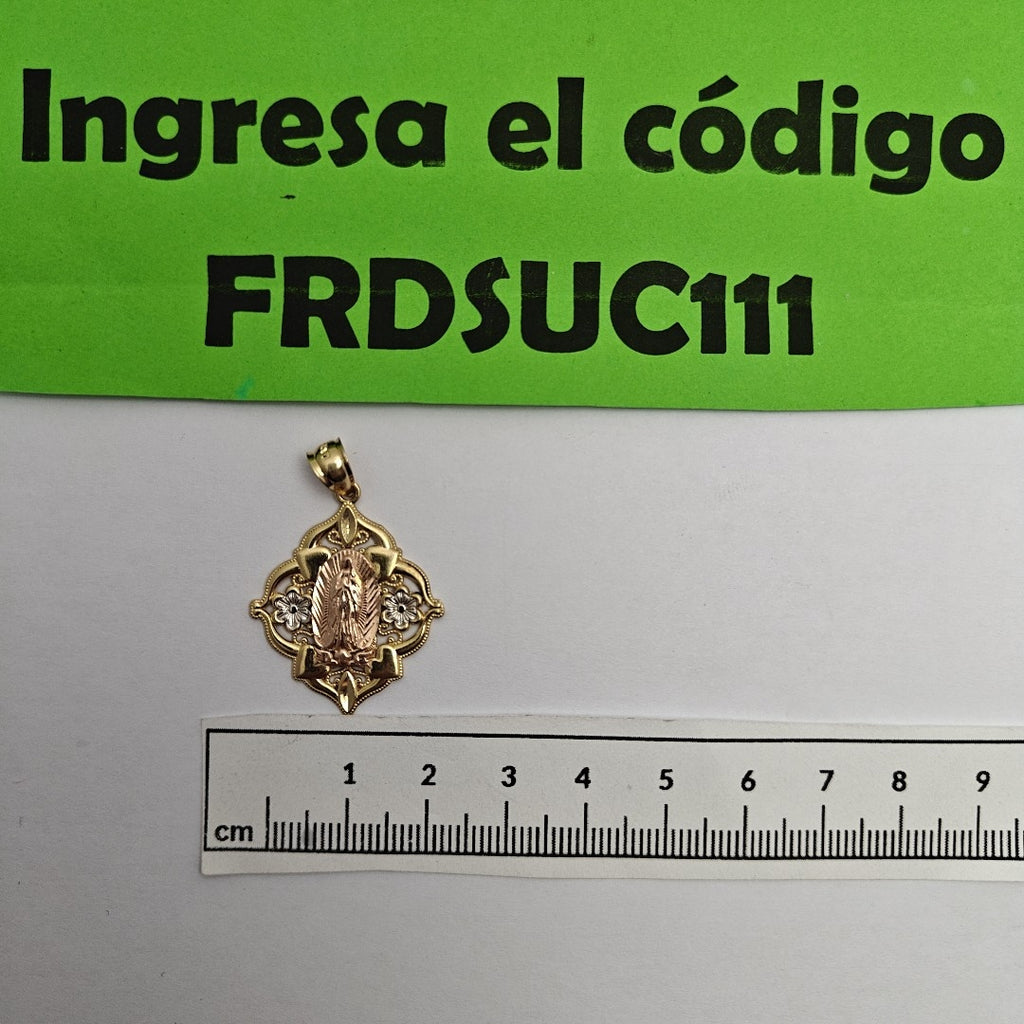 MEDALLA RELIGIOSA ORO, ORO COMBINADO 14 K 3.2 GRMS (SEMINUEVO)