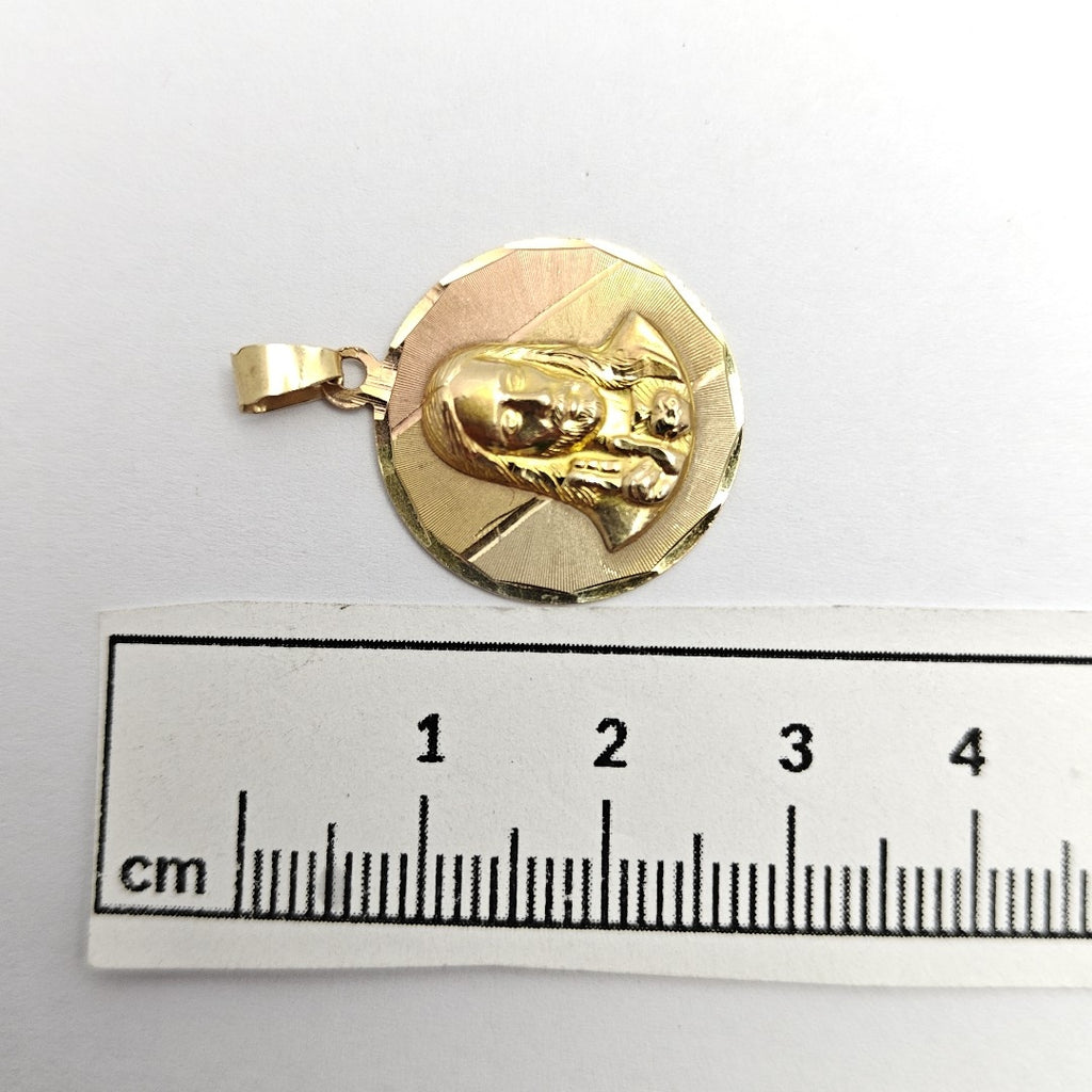 MEDALLA RELIGIOSA ORO COMBINADO 14 K 1.7 GRMS (SEMINUEVO)