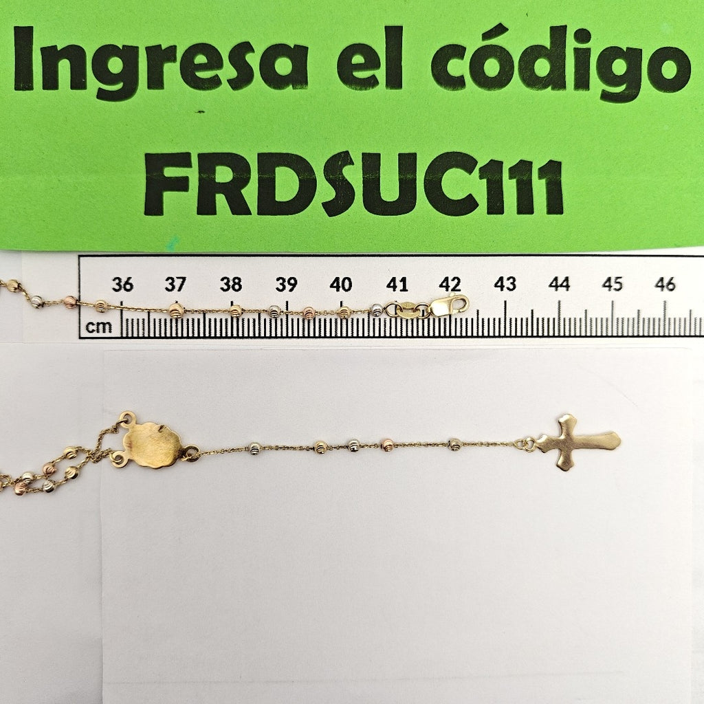 ROSARIO ORO, ORO COMBINADO 14 K 5.5 GRMS (SEMINUEVO)