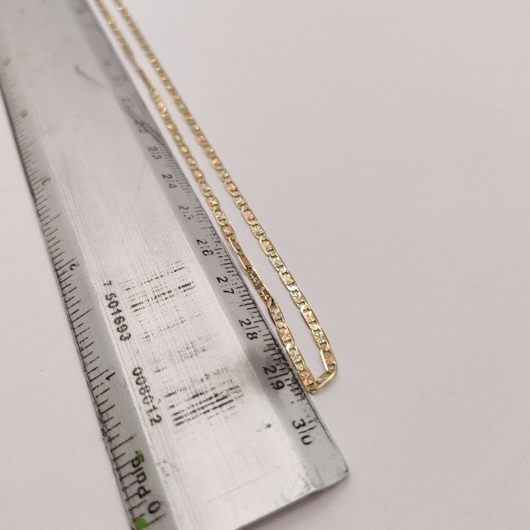CADENA ORO, ORO COMBINADO 8 K 3.4 GRMS (SEMINUEVO)