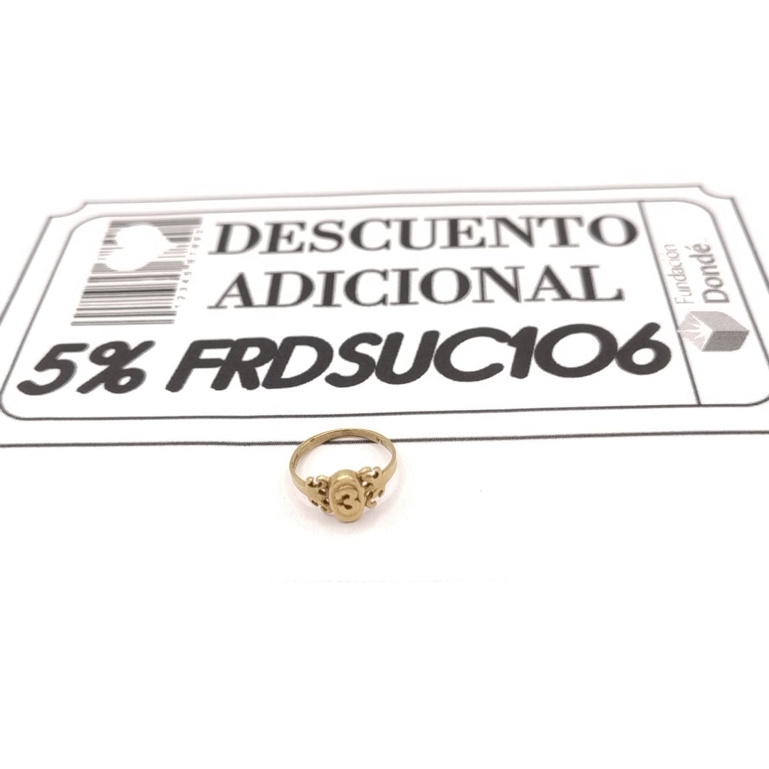 ANILLITO ORO 10 K 1,00 GRMS (SEMINUEVO)