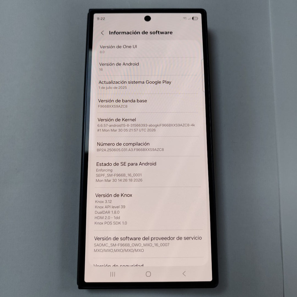 CELULAR SAMSUNG GALAXY Z FOLD 7 SM-F966U1 (2025) 256 GB 12 GB RAM (SEMINUEVO)
