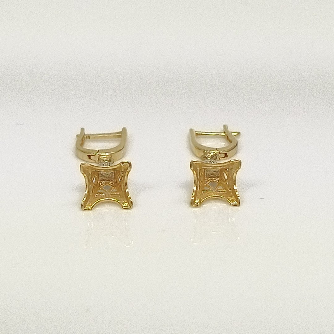 BROQUELES ORO 14K 3.2 (NUEVO)