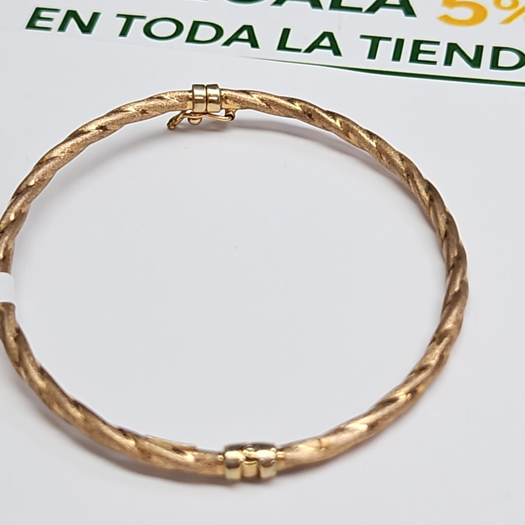 PULSERA RIGIDA ORO 14 K 3,90 GRMS (SEMINUEVO)