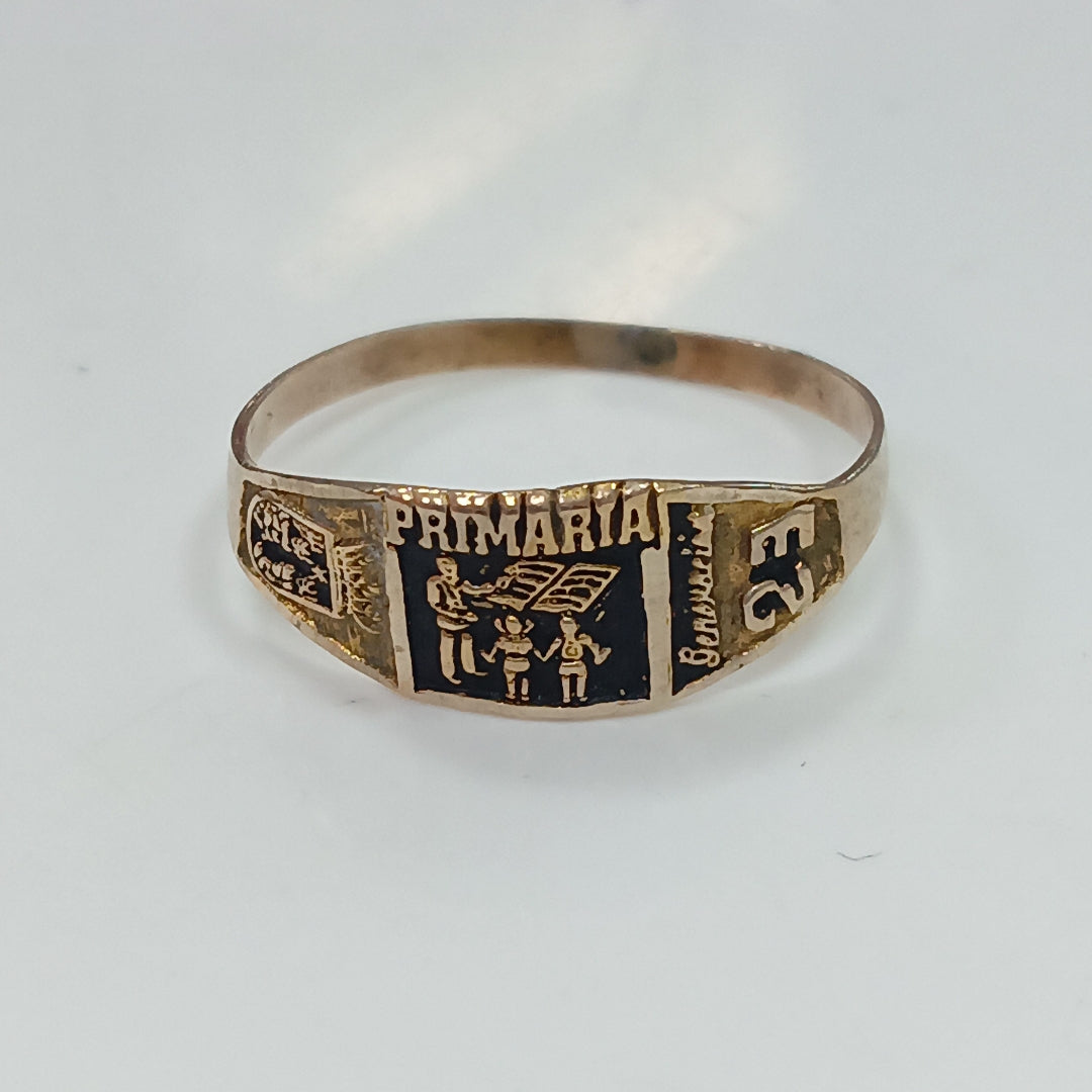 ANILLO DE GRADUACIÓN ORO 8 K 0.9 GRMS (SEMINUEVO)