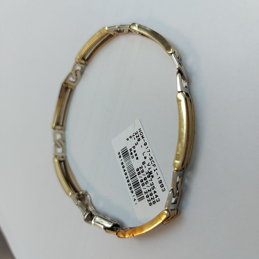 PULSERA ORO COMBINADO 14 K 13.3 GRMS (SEMINUEVO)