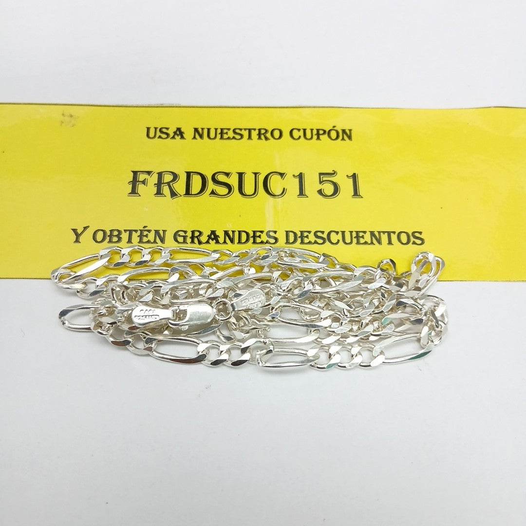 CADENA TEJIDO 3X1 PLATA .925 60 CM 17.7 GR (NUEVO)
