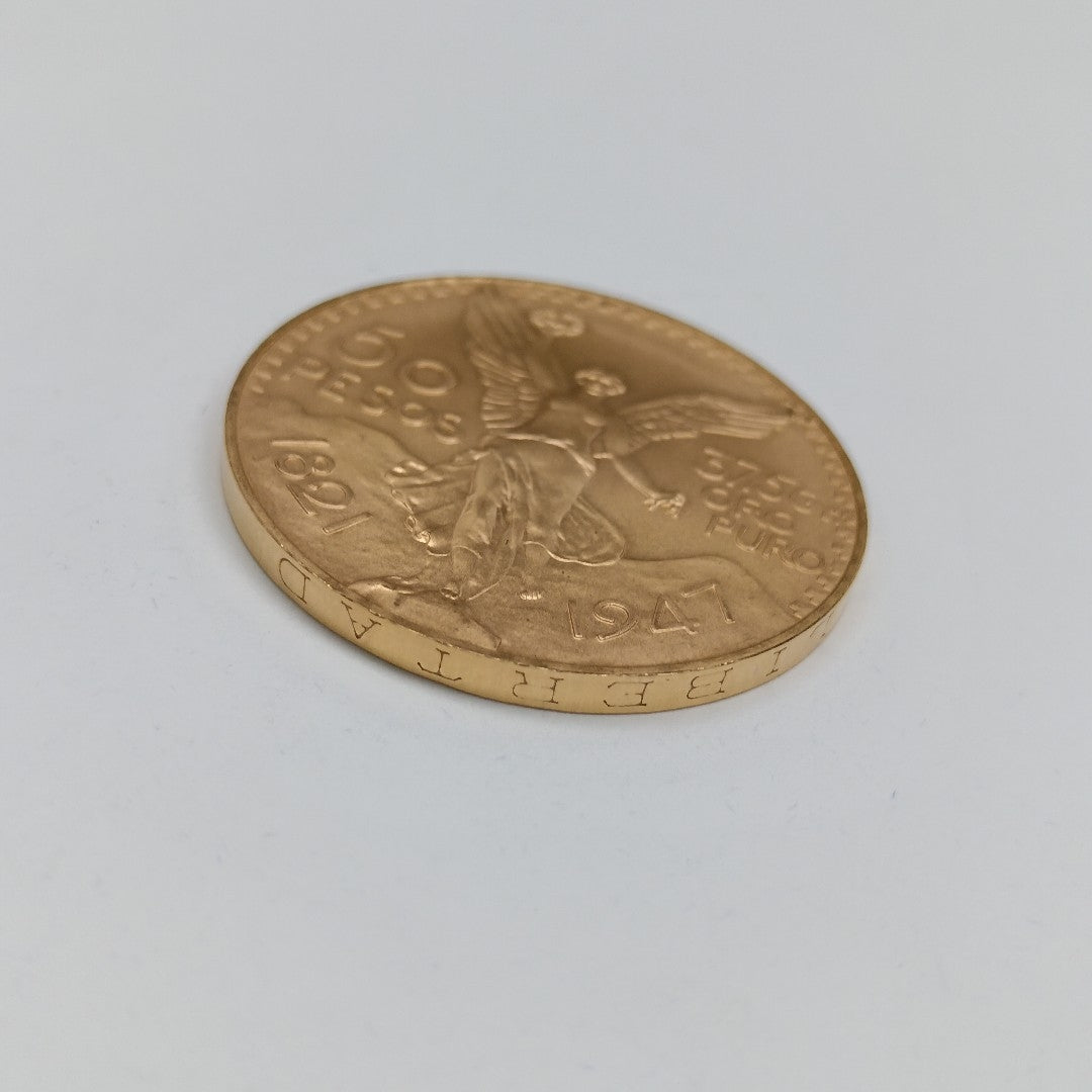 K1 41.6 GRMS 21 K IDENTIFICACIÓN MONEDA NOMINATIVA MONEDAS PESOS 50 PESOS (SEMINUEVO)