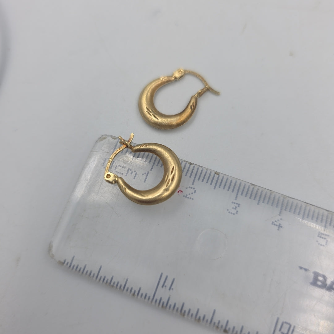 ARRACADAS PAR ORO 14 K 1.3 GRMS (SEMINUEVO)