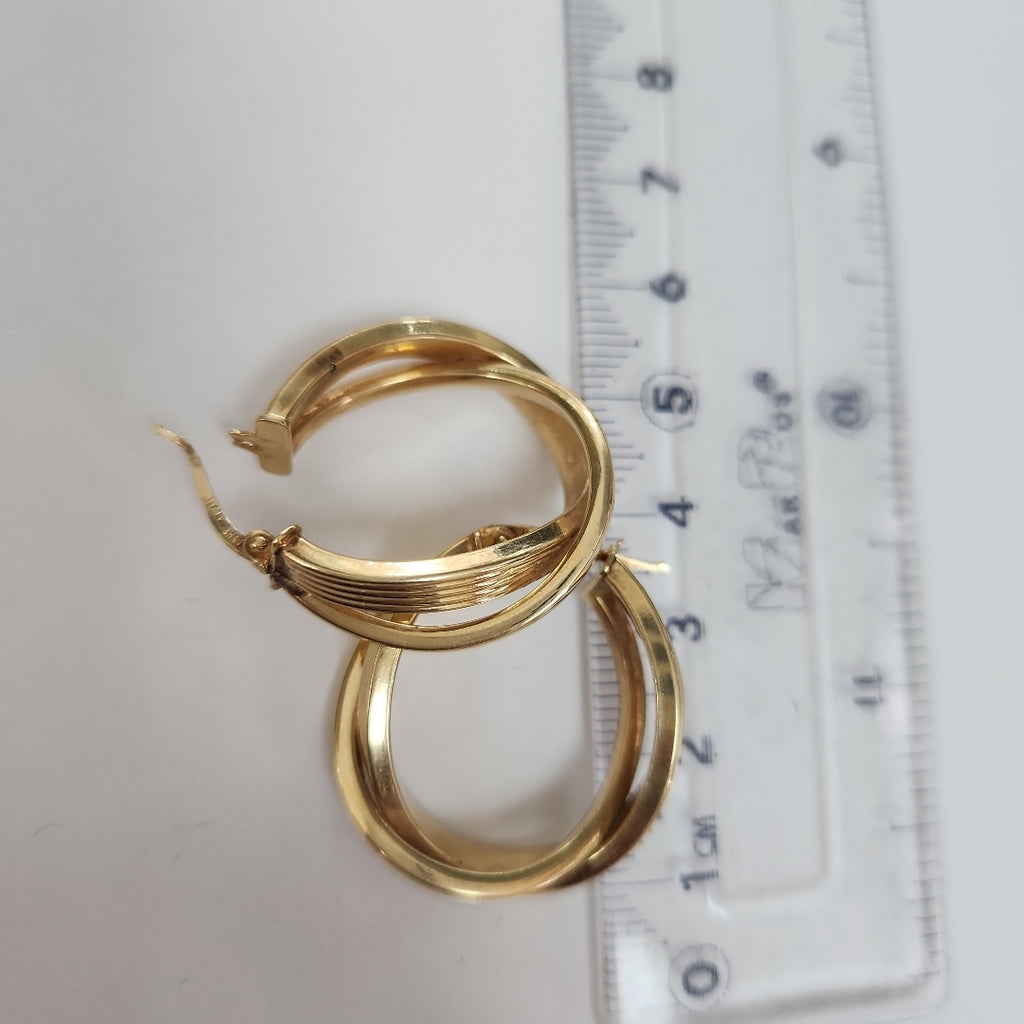 ARRACADAS PAR ORO 14 K 4.5 GRMS (SEMINUEVO)
