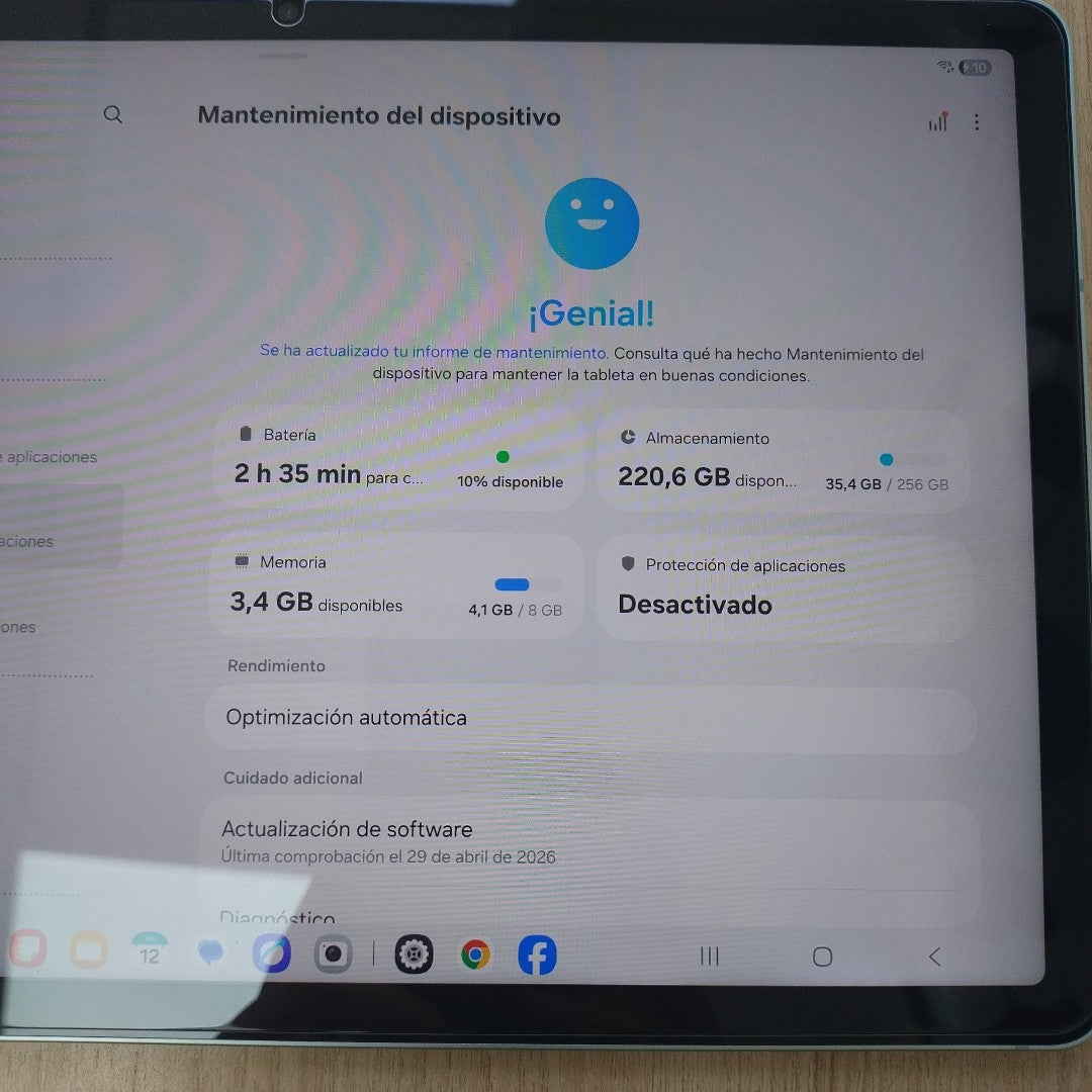 TABLETA SAMSUNG GALAXY TAB S9 FE SM-X510 (2023) 256 GB 8 GB RAM (SEMINUEVO)