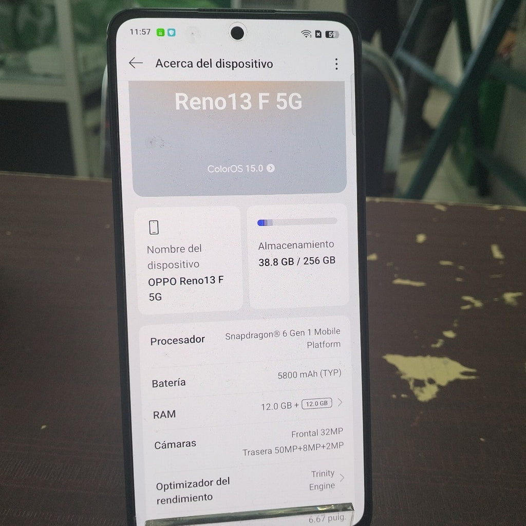 CELULAR OPPO RENO 13F 5G CPH2699 (2025) 256 GB 12 GB RAM (SEMINUEVO)