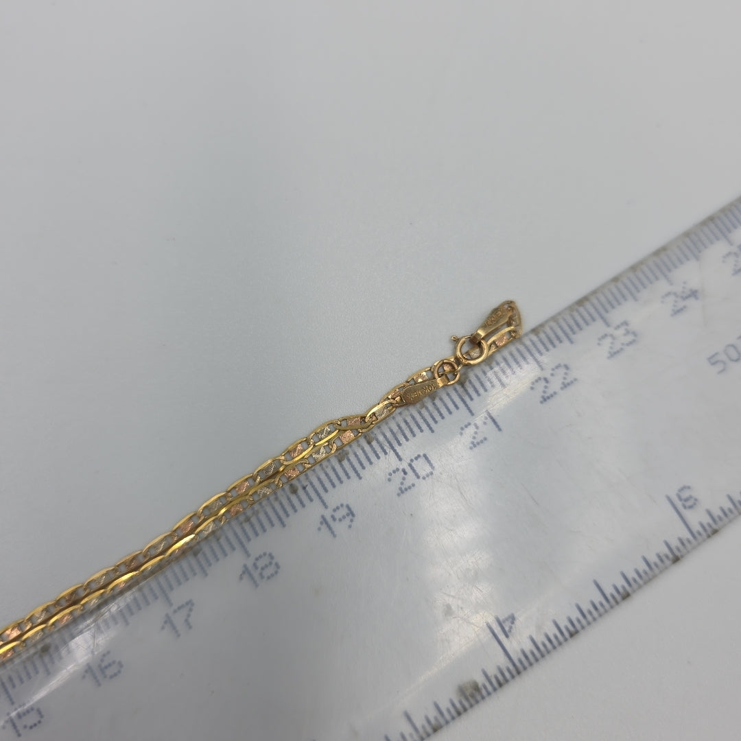 CADENA ORO, ORO COMBINADO 10 K 2 GRMS (SEMINUEVO)