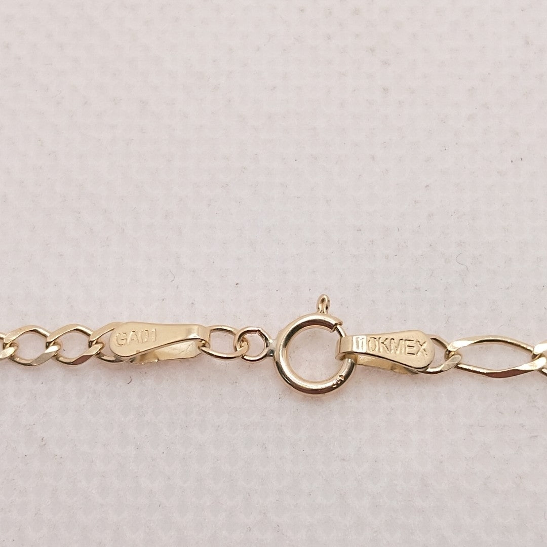 CADENAS TEJIDO 3X1 ORO 10K 60 CM 4.5 GR (NUEVO)