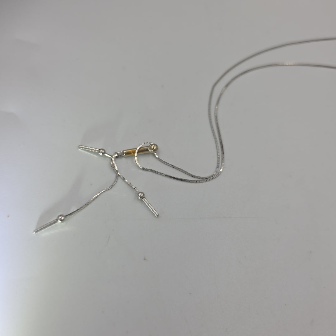 GARGANTILLA ORO, ORO BLANCO 14 K 4.7 GRMS (SEMINUEVO)