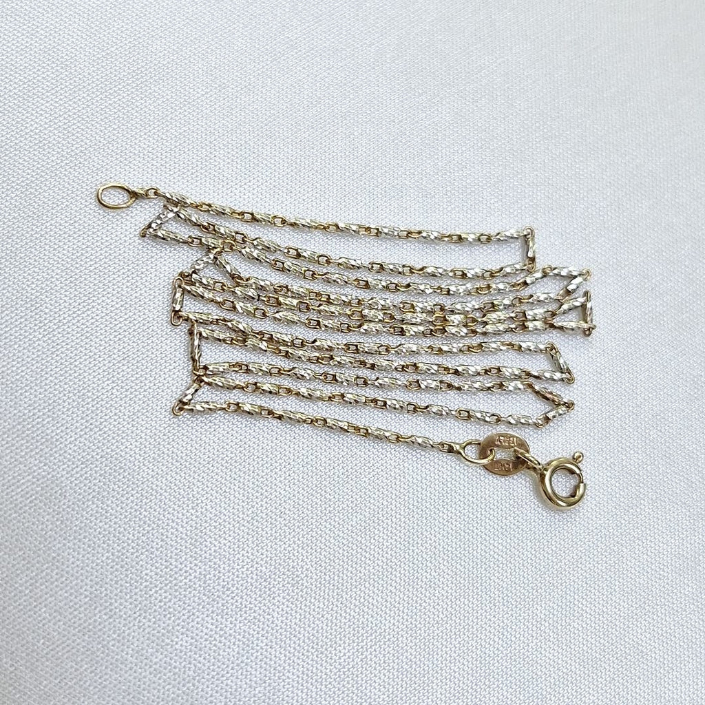 CADENA ORO COMBINADO 14 K 4,30 GRMS (SEMINUEVO)