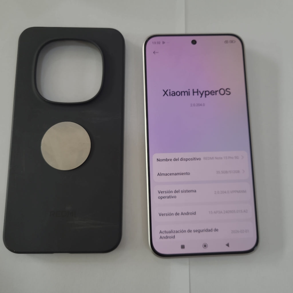 CELULAR XIAOMI REDMI NOTE 15 PRO 5G 25080RABDG (2026) 512 GB 8 GB RAM (SEMINUEVO)