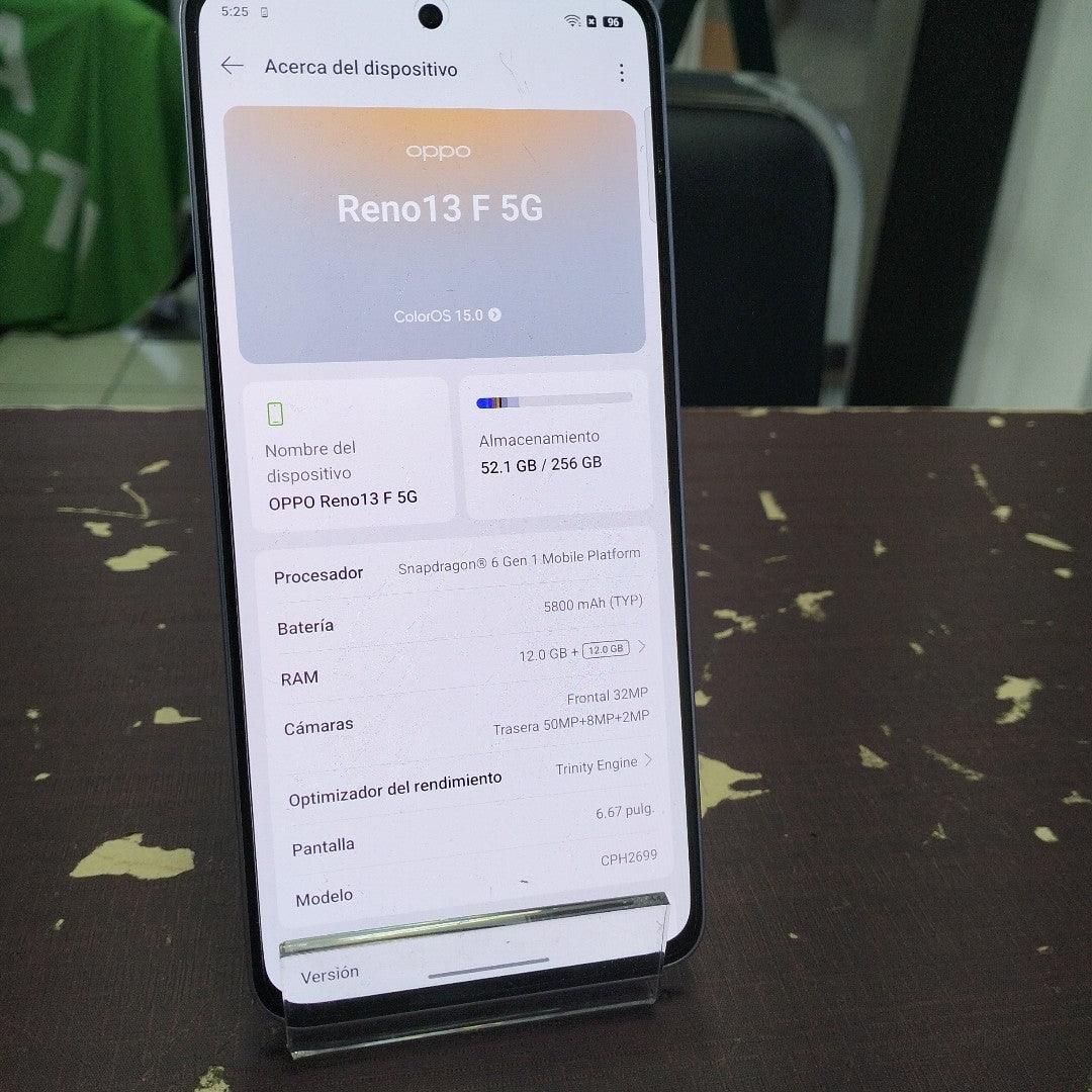 CELULAR OPPO RENO 13F 5G CPH2699 (2025) 256 GB 12 GB RAM (SEMINUEVO)
