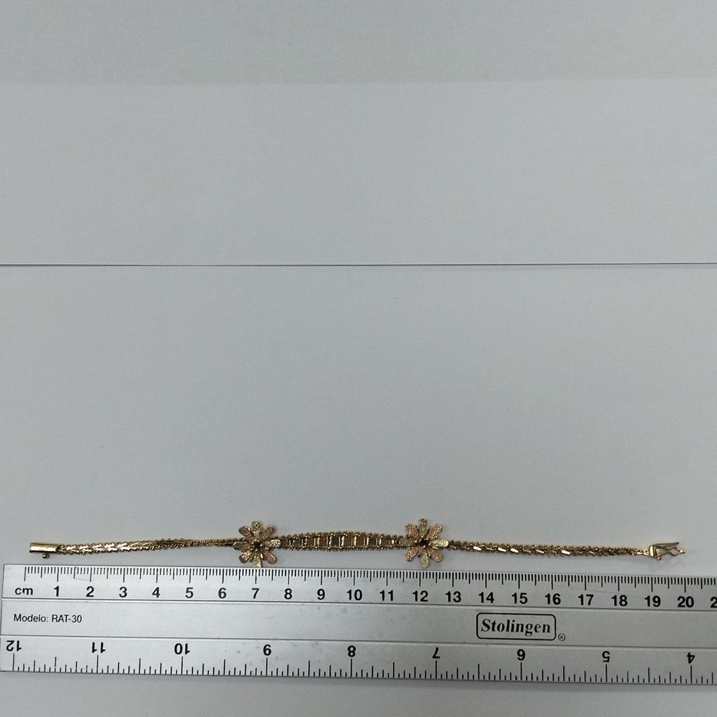 PULSERA ORO, ORO COMBINADO 14 K 8.7 GRMS (SEMINUEVO)