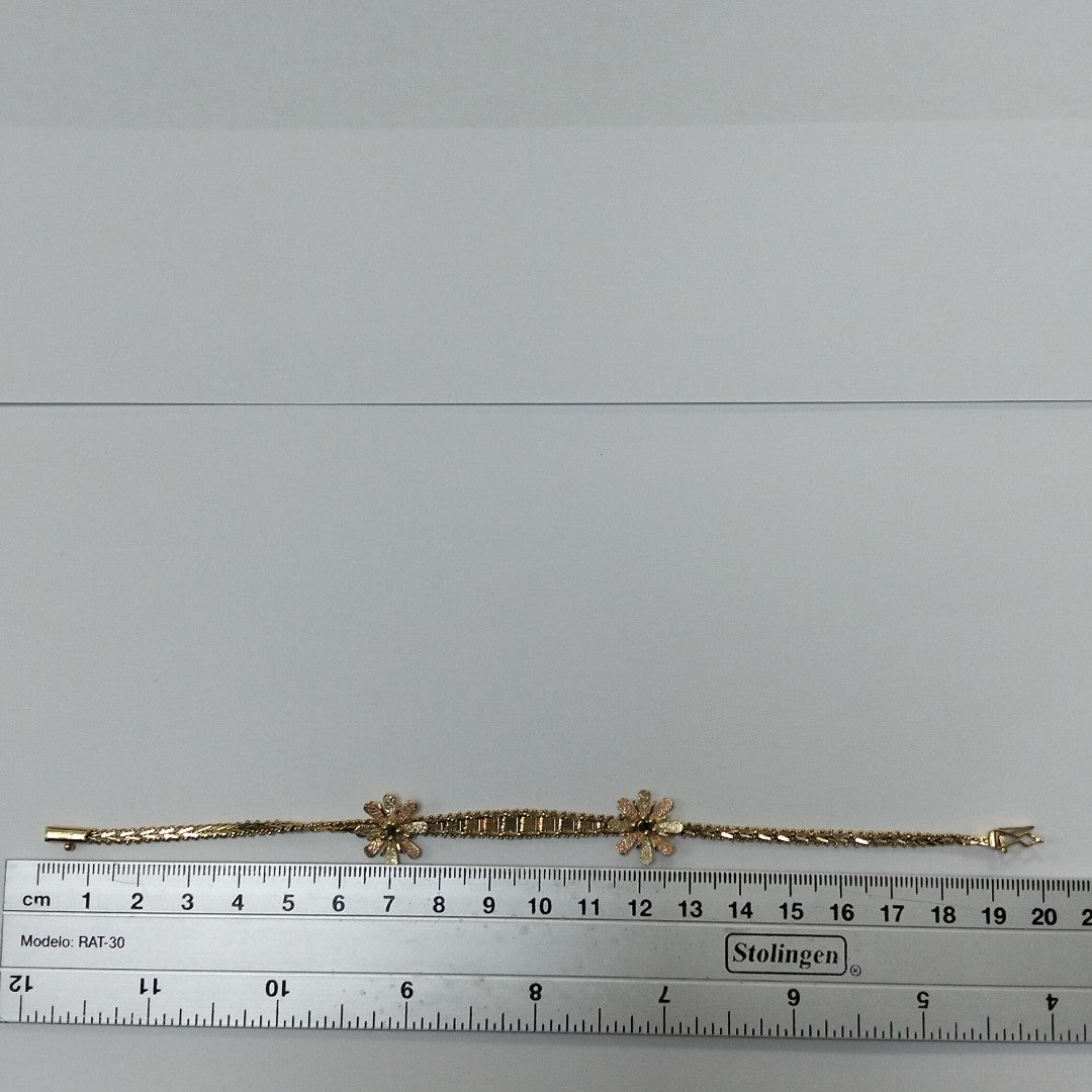 PULSERA ORO, ORO COMBINADO 14 K 8.7 GRMS (SEMINUEVO)
