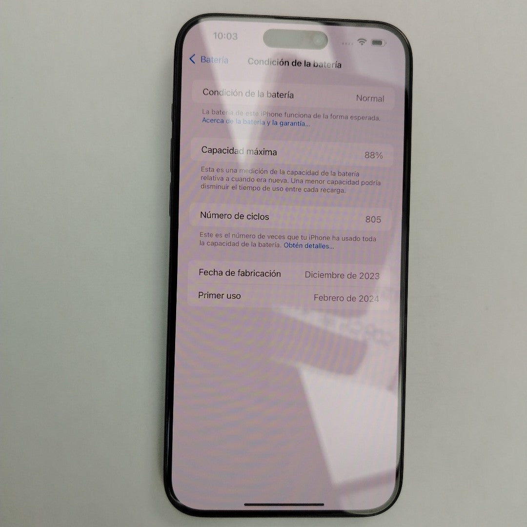 CELULAR APPLE IPHONE 15 PRO MAX A3105 (2023) 256 GB 8 GB RAM (SEMINUEVO)