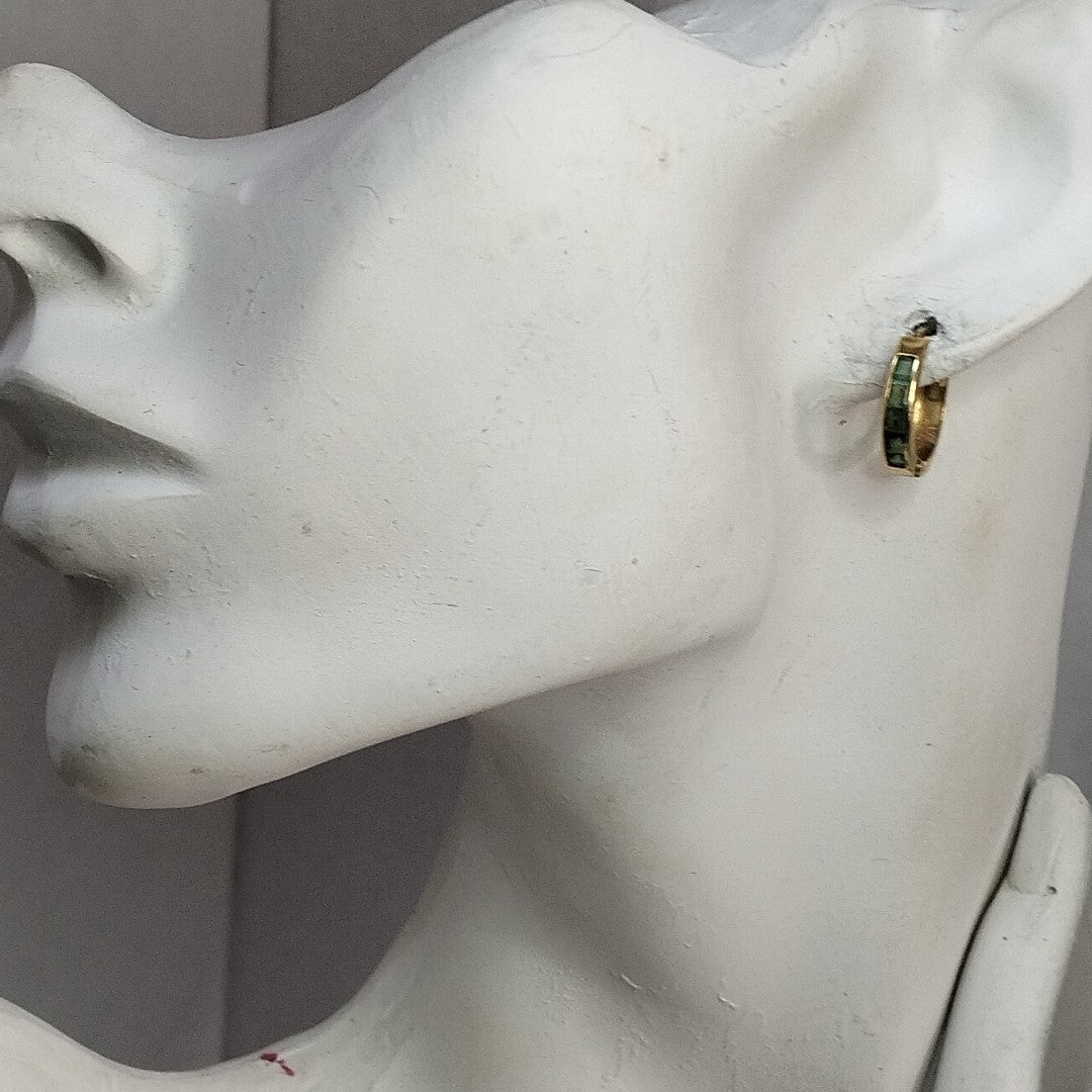 ARRACADAS PAR ORO 14 K 1.3 GRMS (SEMINUEVO)