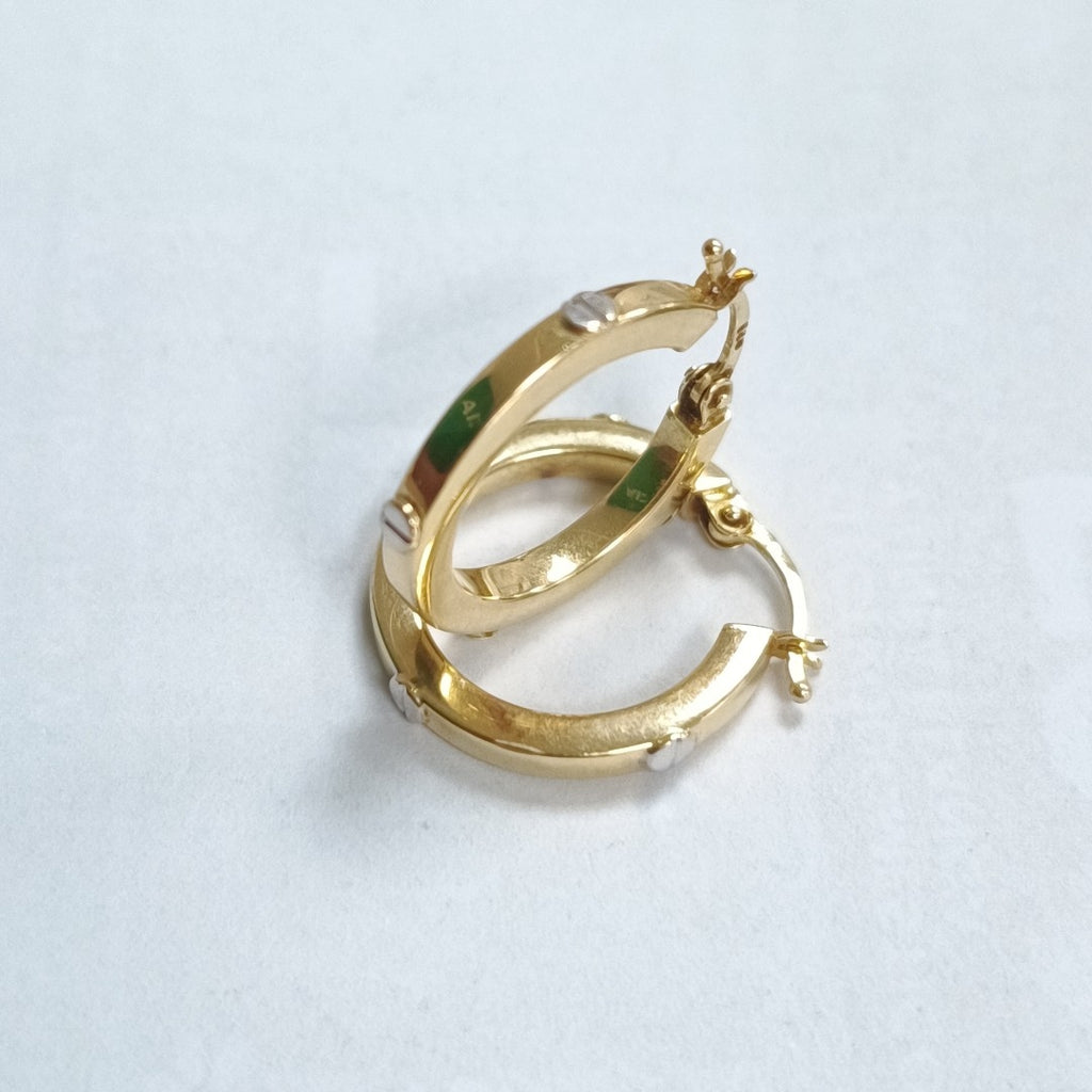 ARRACADAS PAR ORO 14 K 2.4 GRMS (SEMINUEVO)