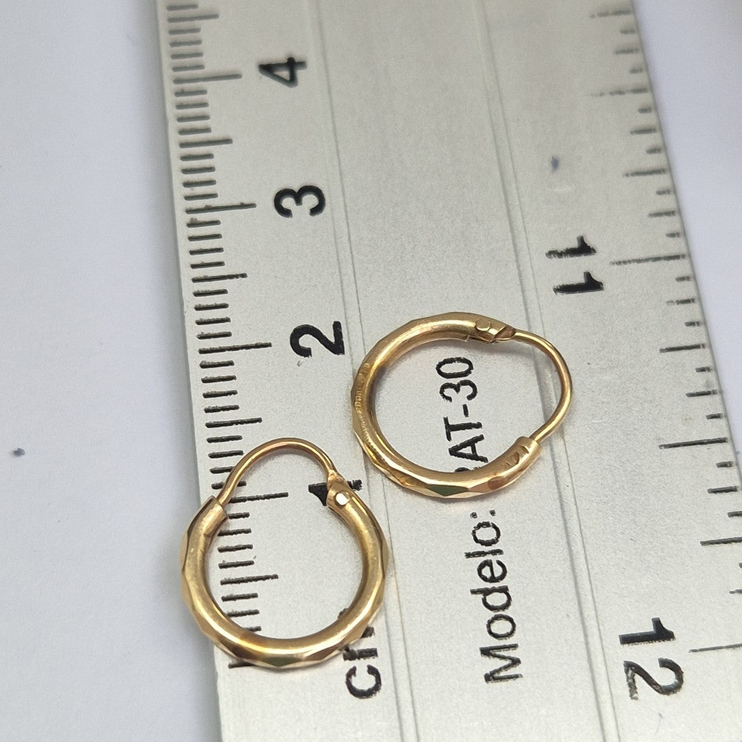 ARRACADAS PAR ORO 14 K 0.9 GRMS (SEMINUEVO)